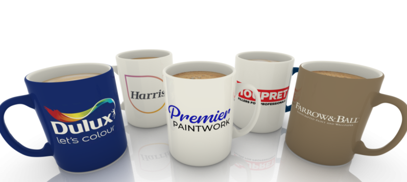 Group of coffee mugs demonstrating data protection credibility
